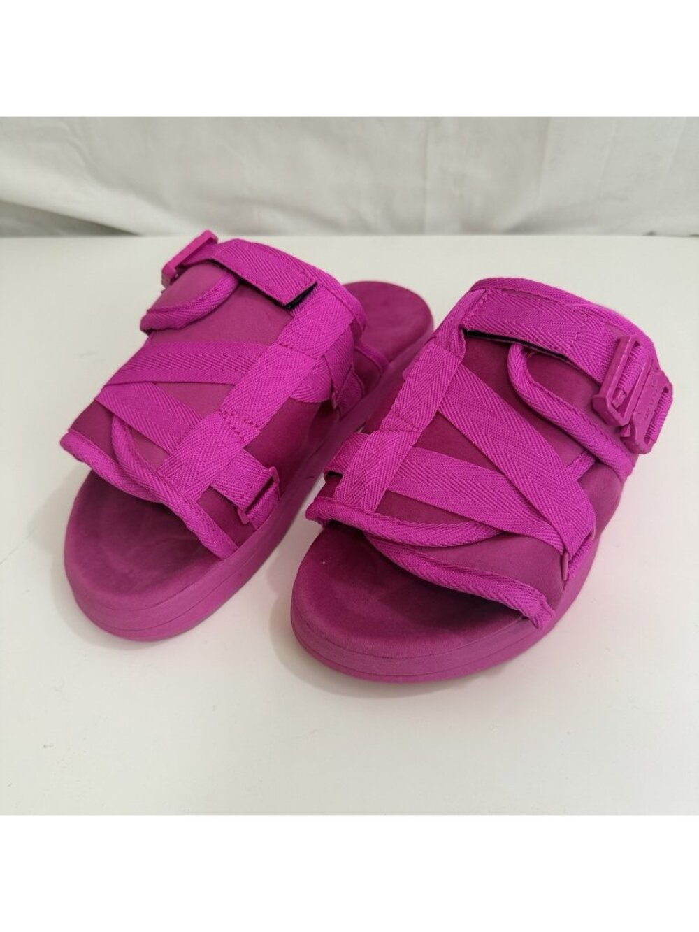 Draco Unisex Hot Pink Remastered Dracoslides Sandals Size 7-8